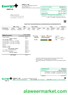 Energy Plus electricity utility business bill, SCR
